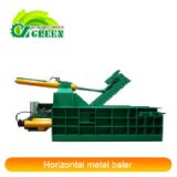 Horizontal metal baler (turn-inclusive)